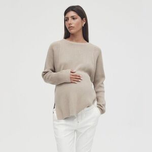 Legoe Heritage Batwing Knit Sweater  charcoal